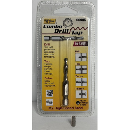 10-32 Drill/tap/set screw combo