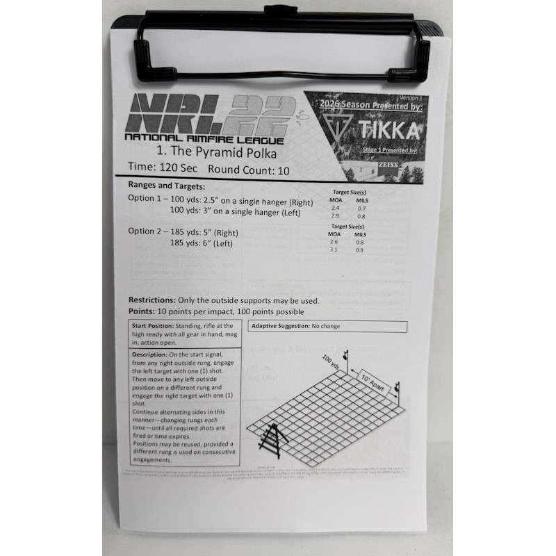TFS Course of Fire Clipboard